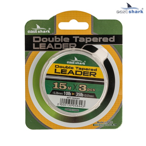 Шок-лидер EastShark Double Tapered leader 0.26-0.57 mm 15m*3 шт