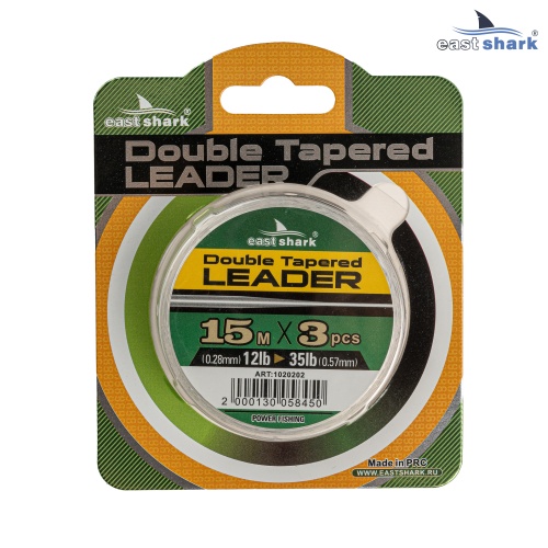 Шок-лидер EastShark Double Tapered leader 0.28-0.57 mm 15m*3 шт