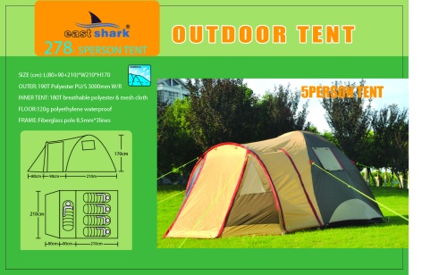 Палатка ES 278 (ES 87) - 5 person tent
