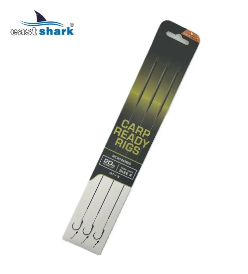 Поводки EastShark уп./3шт. TEFLON V-claw №4