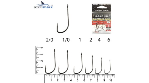 Крючки NEW EastShark Vasakura BAITHOLDER № 8 NI