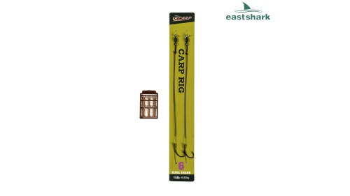 Поводок карповый 15 lb №6 (уп.2шт.)